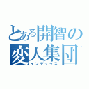 とある開智の変人集団（インデックス）