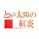 とある太陽の　　紅炎（プロミネンス）