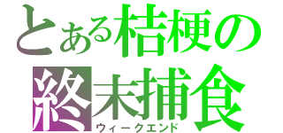 とある桔梗の終末捕食（ウィークエンド）