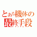 とある機体の最終手段（トランザム）