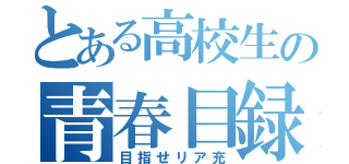 とある高校生の青春目録（目指せリア充）