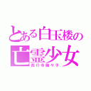 とある白玉楼の亡霊少女（西行寺幽々子）