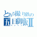 とある撮り鉄の五目御飯Ⅱ（ペンペン）