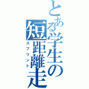 とある学生の短距離走（スプリント）