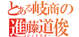 とある岐商の進藤道俊（レッドスター）