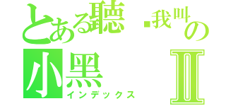 とある聽說我叫の小黑Ⅱ（インデックス）