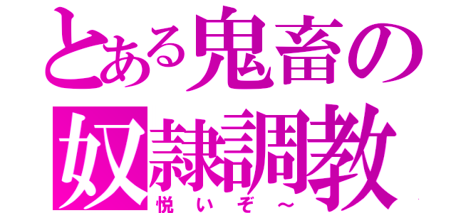 とある鬼畜の奴隷調教（悦いぞ～）