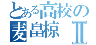 とある高校の麦畠椋Ⅱ（）