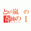 とある嵐の奇跡の１５年（インデックス）