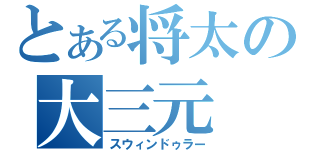 とある将太の大三元（スウィンドゥラー）