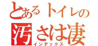 とあるトイレの汚さは凄い（インデックス）