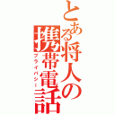 とある将人の携帯電話（プライバシー）