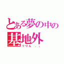 とある夢の中の基地外（リりん ．。）