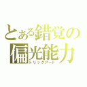 とある錯覚の偏光能力（トリックアート）