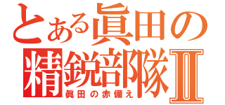 とある眞田の精鋭部隊Ⅱ（眞田の赤備え）