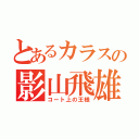 とあるカラスの影山飛雄（コート上の王様）