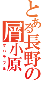 とある長野の屑小原Ⅱ（オハラフル）