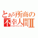 とある所商の不幸人間Ⅱ（ナカヤマリョウタ）