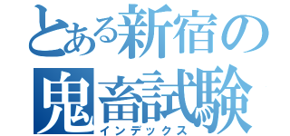 とある新宿の鬼畜試験（インデックス）