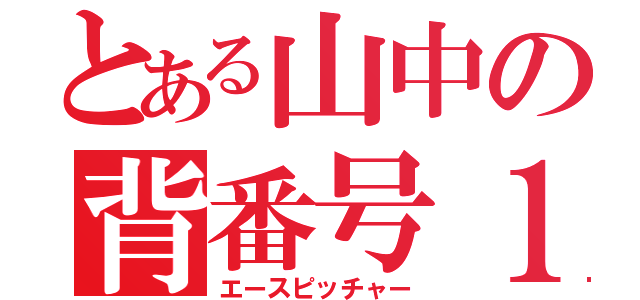 とある山中の背番号１（エースピッチャー）