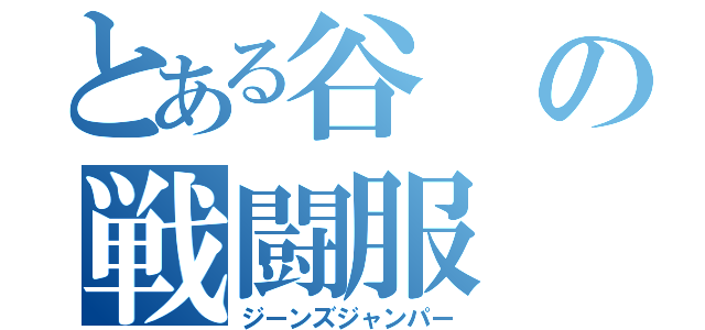 とある谷の戦闘服（ジーンズジャンパー）