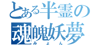 とある半霊の魂魄妖夢（みょん）