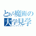 とある魔術の大学見学会（インデックス）