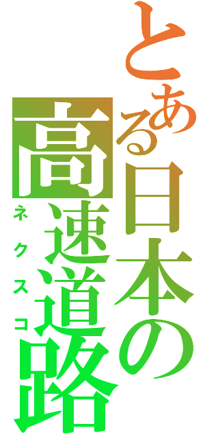 とある日本の高速道路（ネクスコ）