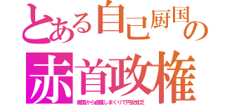 とある自己厨国の赤首政権（属国から鹵獲しまくりで円安貧乏）