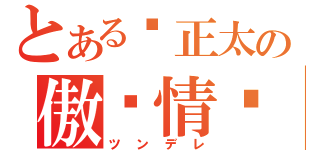 とある伪正太の傲娇情节（ツンデレ）