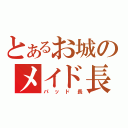 とあるお城のメイド長（パッド長）