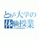 とある大学の体験授業（大学分野別模擬体験授業）