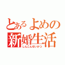 とあるよめの新婚生活（しんこんせいかつ）