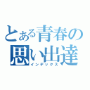 とある青春の思い出達（インデックス）