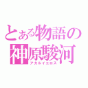 とある物語の神原駿河（アカルイエロス）