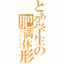 とある学生の肥満体形（コンプレックス）