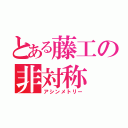 とある藤工の非対称（アシンメトリー）