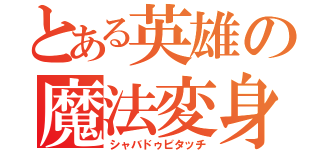 とある英雄の魔法変身（シャバドゥビタッチ）