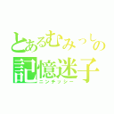 とあるむみっしーの記憶迷子（ニンチッシー）