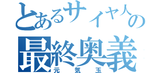 とあるサイヤ人の最終奥義（元気玉）