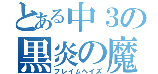 とある中３の黒炎の魔導師（フレイムヘイズ）