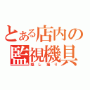 とある店内の監視機具（隠し撮り）