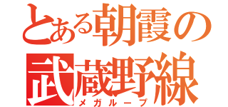 とある朝霞の武蔵野線（メガループ）