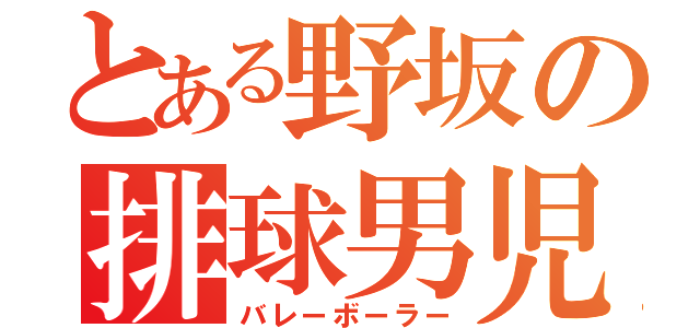 とある野坂の排球男児（バレーボーラー）