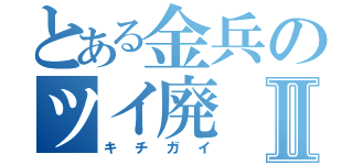 とある金兵のツイ廃Ⅱ（キチガイ）