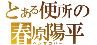 とある便所の春原陽平（ベンザカバー）