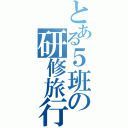 とある５班の研修旅行（　　　　）