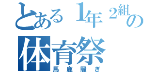 とある１年２組の体育祭（馬鹿騒ぎ）