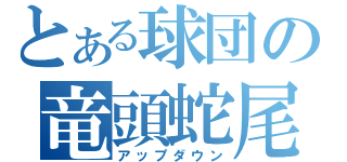 とある球団の竜頭蛇尾（アップダウン）