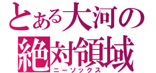 とある大河の絶対領域（ニーソックス）